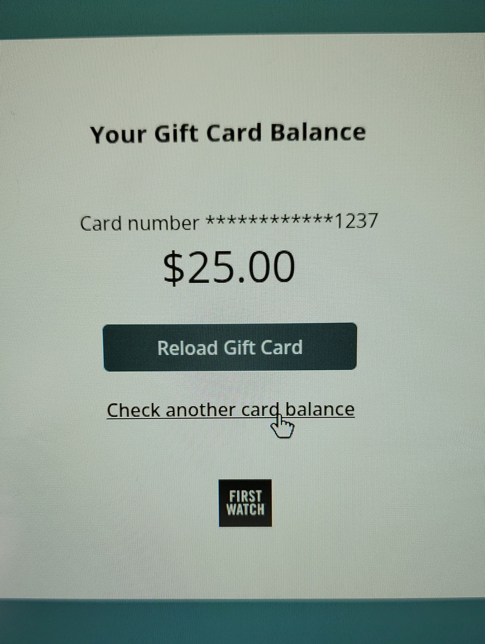 Gift Card First Watch Cafe - Picture 4 of 5